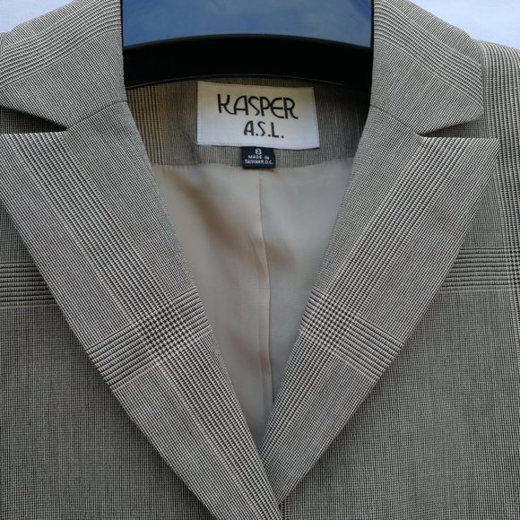 (NWT)KASPER A.S.L. Jacket & Coat Women Size: 8/Brown Beige - Picture 3 of 7